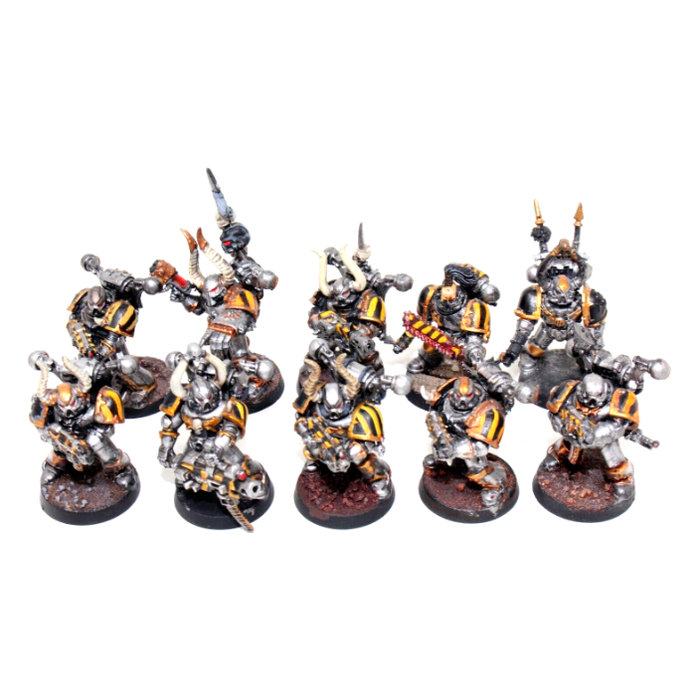 Warhammer Chaos Space Marines Tactical Marines Well Painted A6 - Tistaminis