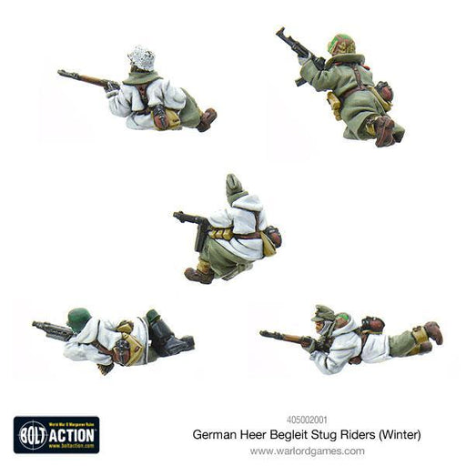 Bolt Action German Heer Begleit Stug riders (Winter) New - Tistaminis