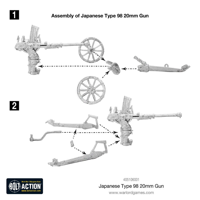 Bolt Action Japanese Type 98 20mm Gun New - Tistaminis