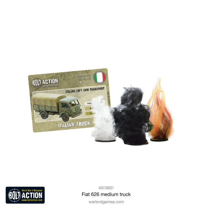 Bolt Action Italian Fiat 626 Medium Truck New - Tistaminis