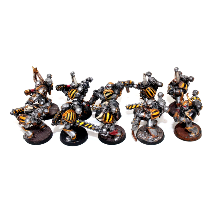 Warhammer Chaos Space Marines Tactical Marines Well Painted A7 - Tistaminis