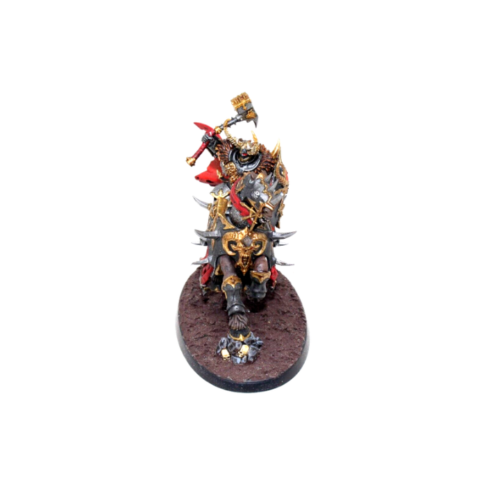 Warhammer Warriors of Chaos Slaves to Darkness Chaos Lord on Daemonic Mount Well Painted JYS38