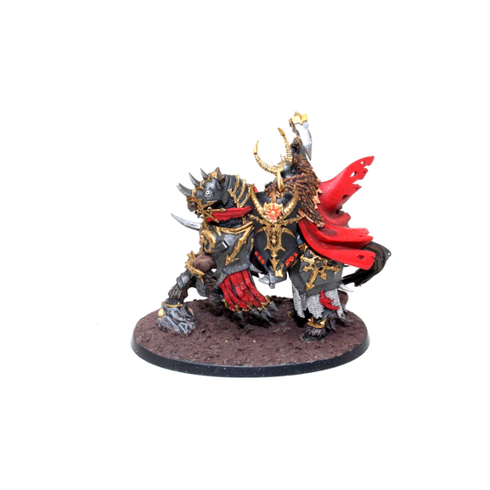 Warhammer Warriors of Chaos Slaves to Darkness Chaos Lord on Daemonic Mount Well Painted JYS38