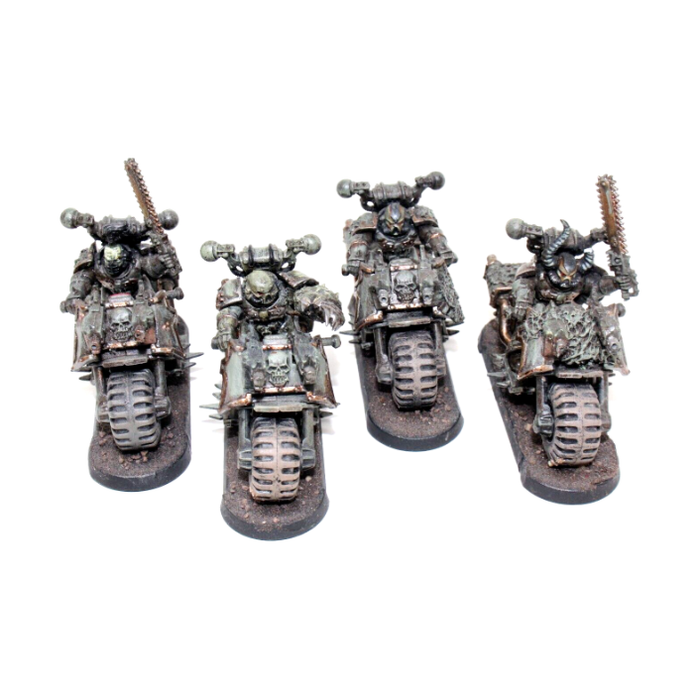 Warhammer Chaos Space Marines Bikers Well Painted A8 - Tistaminis