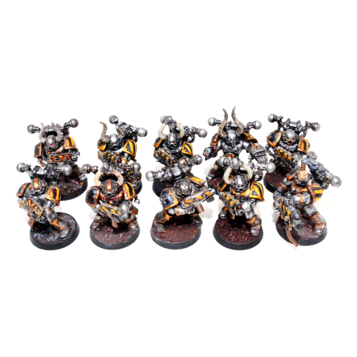 Warhammer Chaos Space Marines Tactical Marines Well Painted A8 - Tistaminis