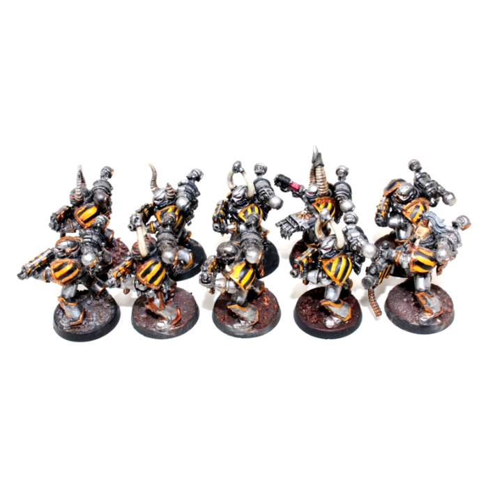 Warhammer Chaos Space Marines Tactical Marines Well Painted A8 - Tistaminis