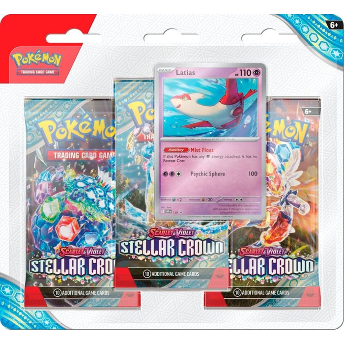 POKEMON STELLAR CROWN 3-PACK BLISTER - LATIAS