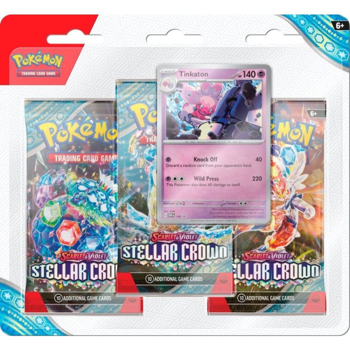 POKEMON STELLAR CROWN 3-PACK BLISTER - TINKATON