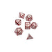 Metal Dungeons and Dragons Dice - White Flame - Tistaminis