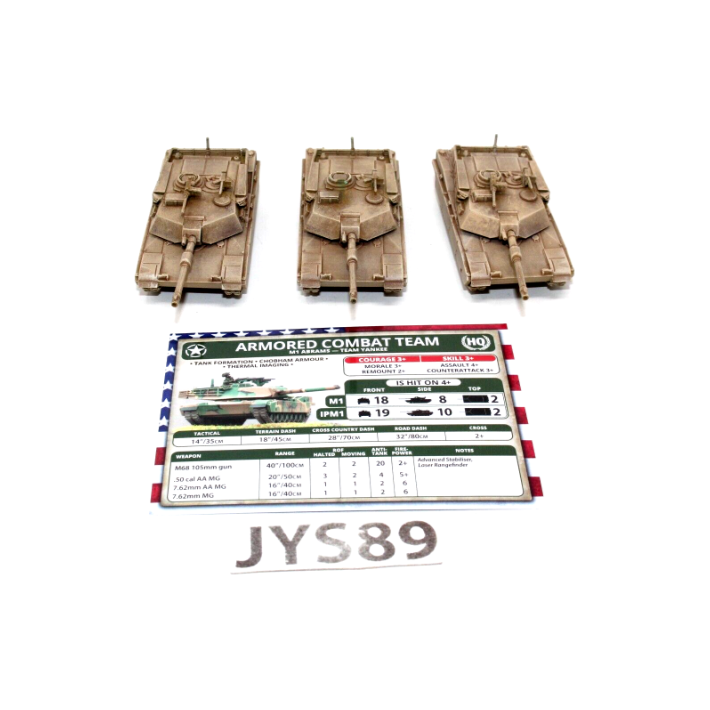 Team Yankee M1 Abrams Armoured Combat Team JYS89 - Tistaminis