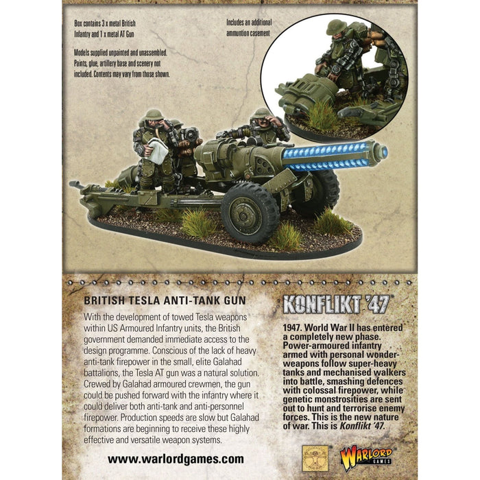 Bolt Action: Konflikt '47 - British Tesla Anti-Tank Gun New - Tistaminis