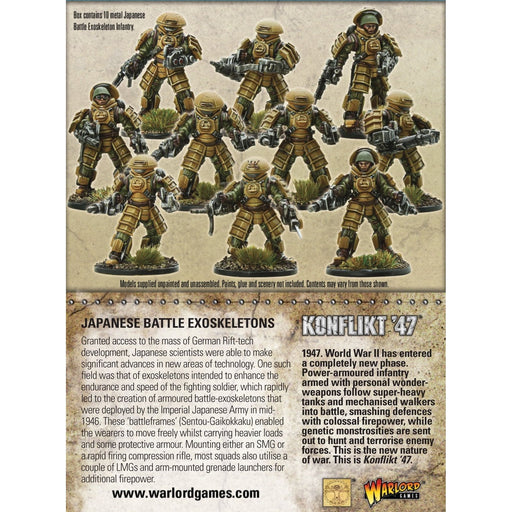 Bolt Action: Konflikt '47 - Japanese Battle Exoskeleton Squad New - Tistaminis