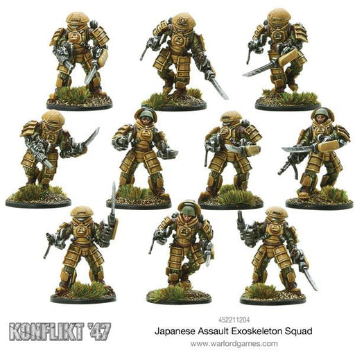 Bolt Action: Konflikt '47 - Japanese Assault Exo Skeleton Squad New - Tistaminis