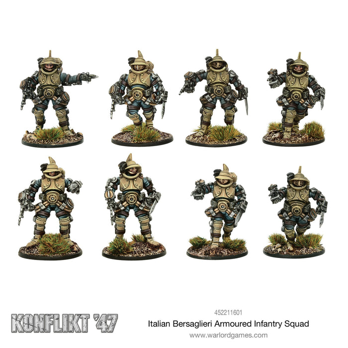 Bolt Action: Konflikt '47 - Italian Bersaglieri Armoured Infantry Squad New - Tistaminis