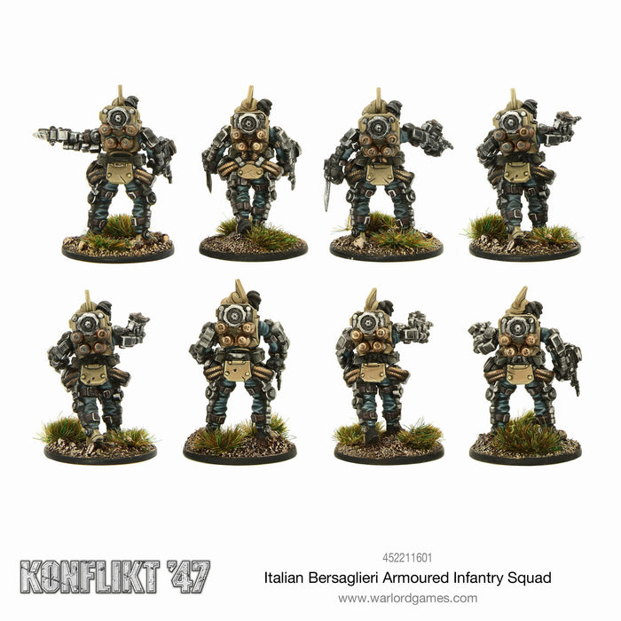 Bolt Action: Konflikt '47 - Italian Bersaglieri Armoured Infantry Squad New - Tistaminis