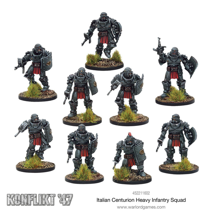 Bolt Action: Konflikt '47 - Italian Centurion Heavy Infantry Squad New - Tistaminis