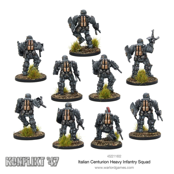 Bolt Action: Konflikt '47 - Italian Centurion Heavy Infantry Squad New - Tistaminis