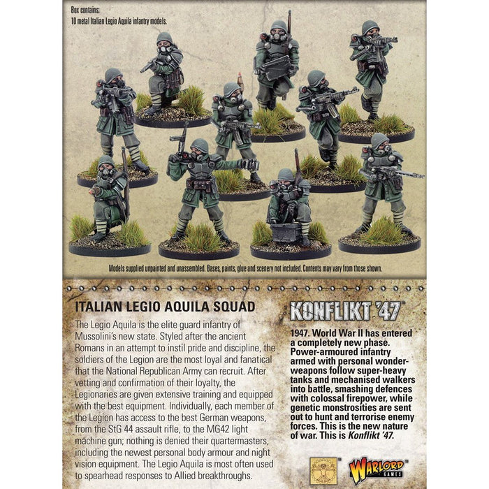 Bolt Action: Konflikt '47 - Italian Legio Aquila Squad New - Tistaminis