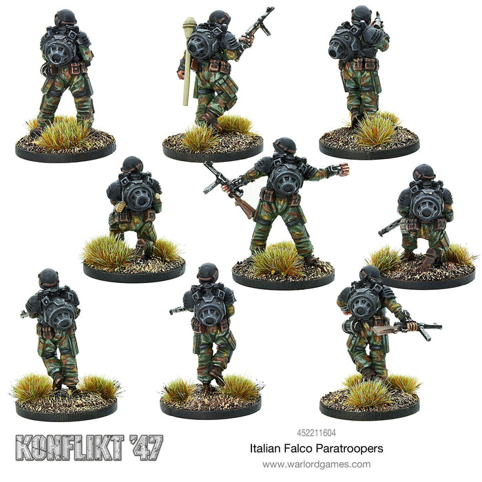 Bolt Action: Konflikt '47 - Italian Falco Paratroopers New - Tistaminis