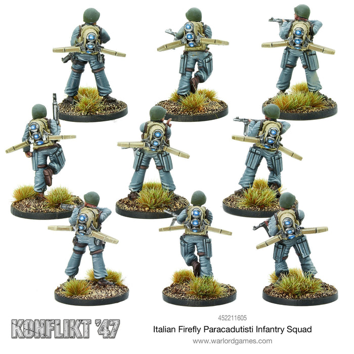 Bolt Action: Konflikt '47 - Italian Firefly Paracadutisti Infantry Squad New - Tistaminis