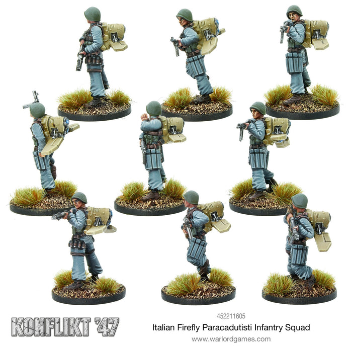 Bolt Action: Konflikt '47 - Italian Firefly Paracadutisti Infantry Squad New - Tistaminis