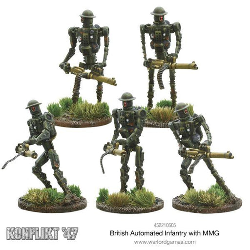 Bolt Action: Konflikt '47 - British Automated Infantry with MMG New - Tistaminis