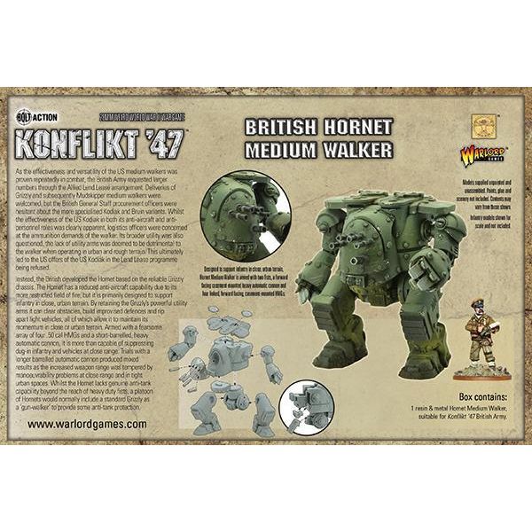 Bolt Action: Konflikt '47 - British Hornet Medium Walker New - Tistaminis