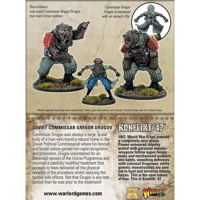 Bolt Action: Konflikt '47 - Soviet Commissar Gregor Drugov New - Tistaminis