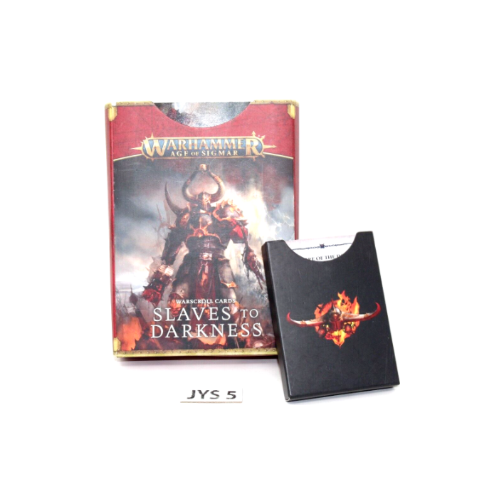 Warhammer Warriors of Chaos Slaves to Darkness Warscroll Cards and Reference Cards JYS5 - Tistaminis