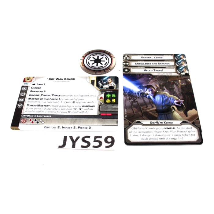 Star Wars Legion Obi Wan Kenobi Cards JYS59