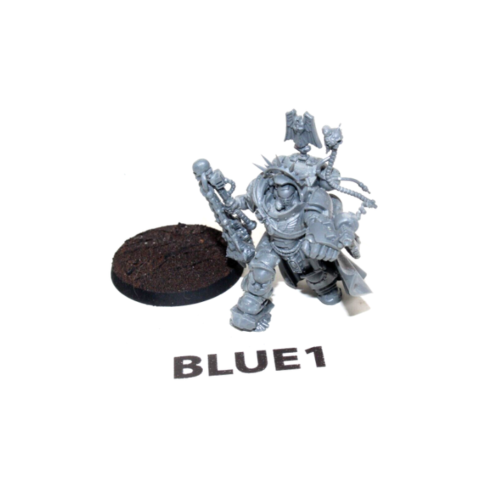 Warhammer Space Marines Captain in Gravis Armour BLUE1