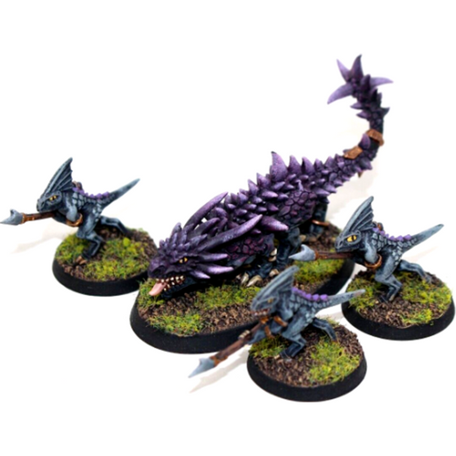 Warhammer Lizardmen Razordon Hunting Pack Well Painted JYS50 - Tistaminis