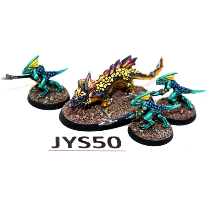 Warhammer Lizardmen Razordon Hunting Pack Well Painted JYS50 - Tistaminis