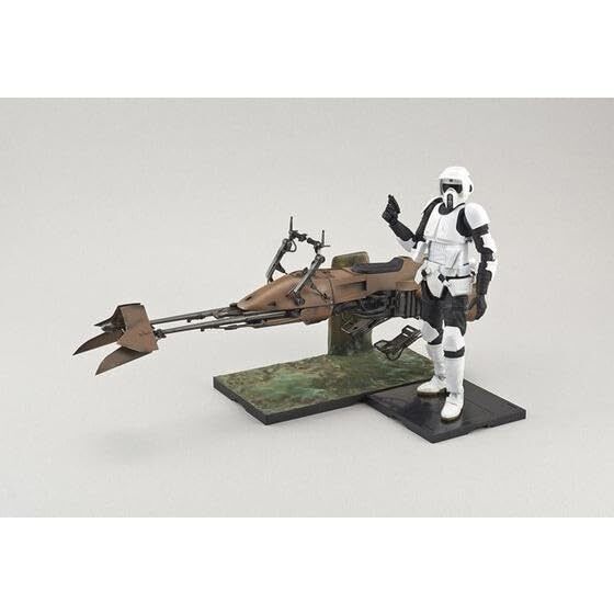 Gundam Bandai Star Wars 1/12 Scout Trooper & Speeder Bike New - Tistaminis