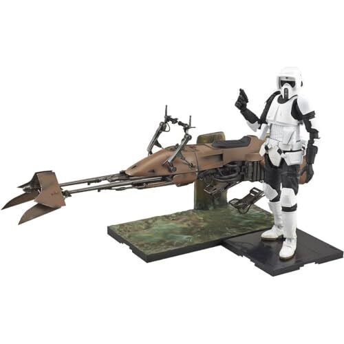 Gundam Bandai Star Wars 1/12 Scout Trooper & Speeder Bike New - Tistaminis