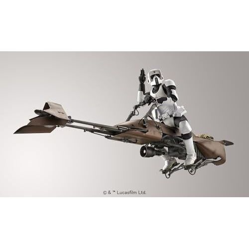 Gundam Bandai Star Wars 1/12 Scout Trooper & Speeder Bike New - Tistaminis