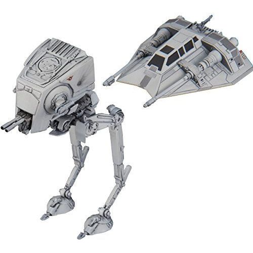 Bandai Star Wars: Vehicle Model 008 At-ST & Snowspeeder New - Tistaminis