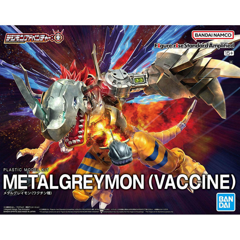 Bandai Gundam Figure-rise Standard Amplified METALGREYMON (VACCINE) New - Tistaminis