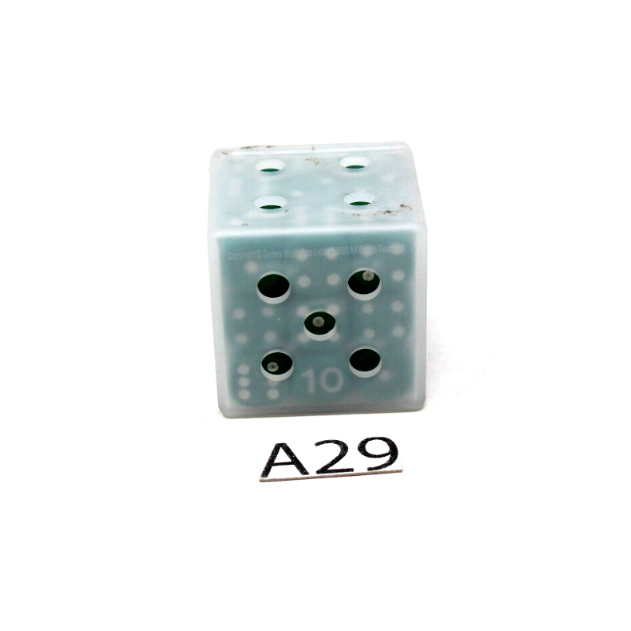 Warhammer Green Dice Cube - Used - A29 - Tistaminis