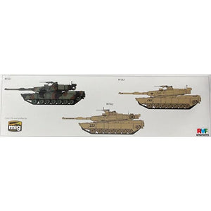 RM-5007 M1A1/A2 ABRAMS w/FULL INTERIOR 2in1 (1/35) New - Tistaminis