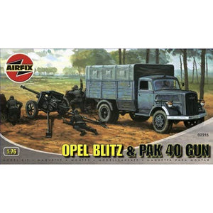Airfix OPEL BLITZ & PAK 40 GUN AIR02314 (1/76) New - Tistaminis