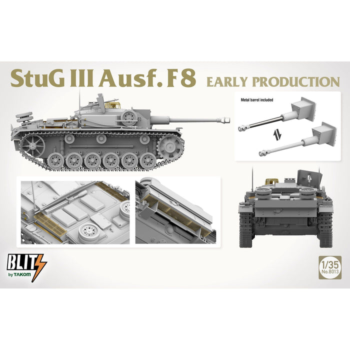 Takom TAK8013 German STUG III Ausf.F8 Early Production (1/35) New