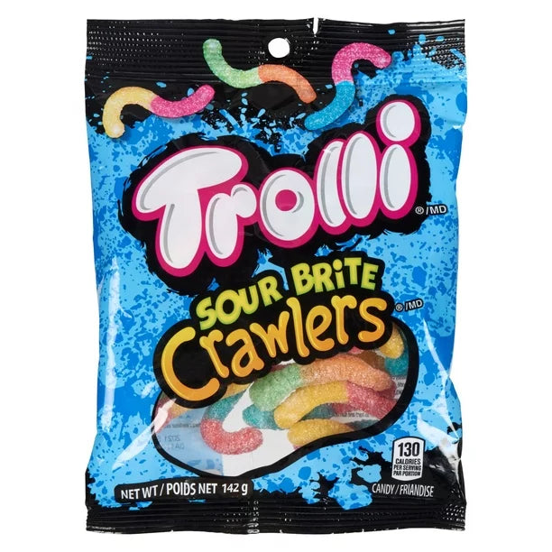 Trolli Sour Brite Crawlers Chewy Candy (142g) - Tistaminis