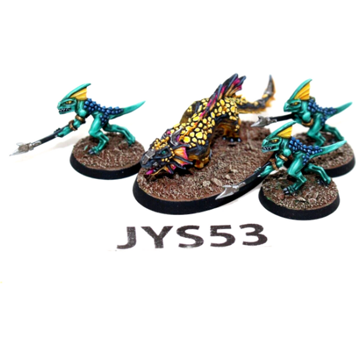 Warhammer Lizardmen Razordon Hunting Pack Well Painted JYS53 - Tistaminis