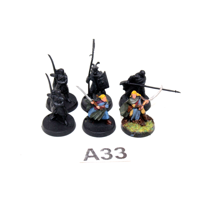 Warhammer Lord of The Rings Wood Elf Warriors and Easterling Warrior A33