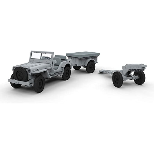 Airfix WILLYS JEEP, TRAILER & 6PDR GUN AIR02339 (1/72) New - Tistaminis