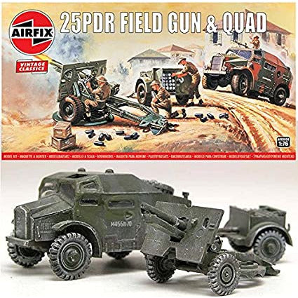 Airfix BRITISH 25PDR FIELD GUN AIR01305 (1/76) New - Tistaminis