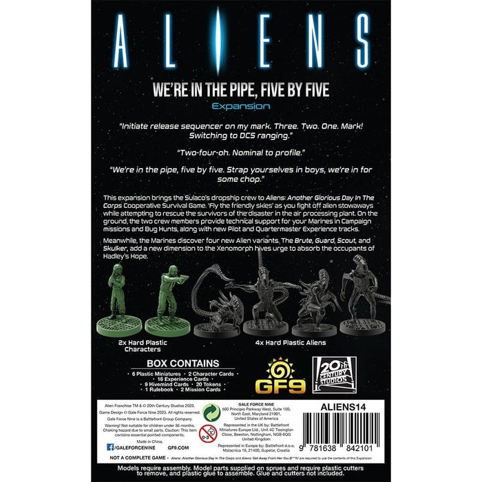 Aliens "Five by Five" Expansion New - Tistaminis