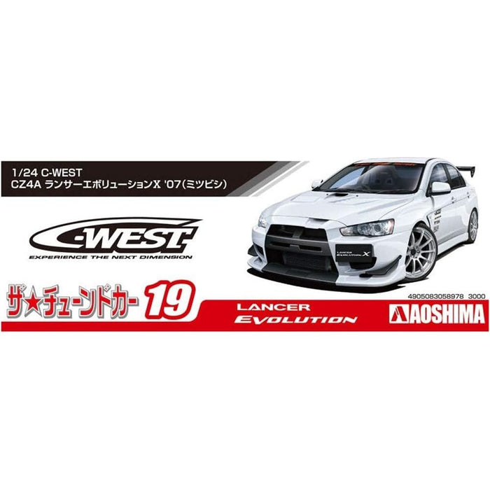 Aoshima 1/24 C-WEST CZ4A LANCER EVOLUTION '07 MITSUBISHI New - Tistaminis