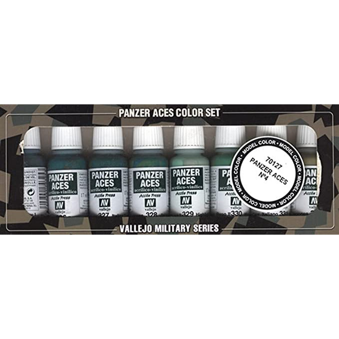 Vallejo VAL70127 PANZER ACES NO.4  Paint Set New - Tistaminis